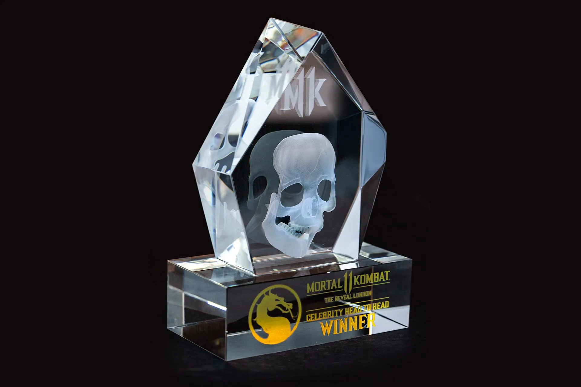 Crystal Celebrity Head to Head winner trophy