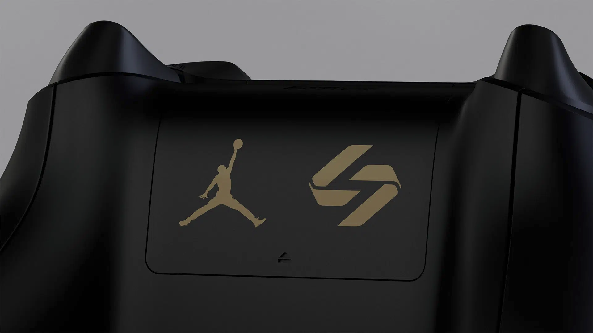 Gold Jordan and Luka logos on the controller back